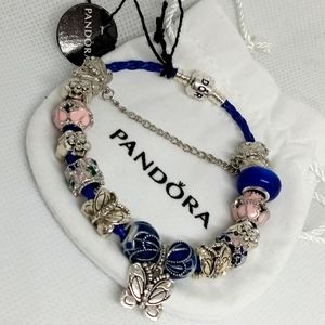 Pandora Bracelet w/ Butterfly Charms